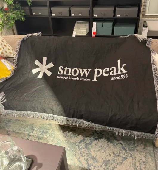 snow peak camping sofa  tent interior decoration warm outdoor camping blanket