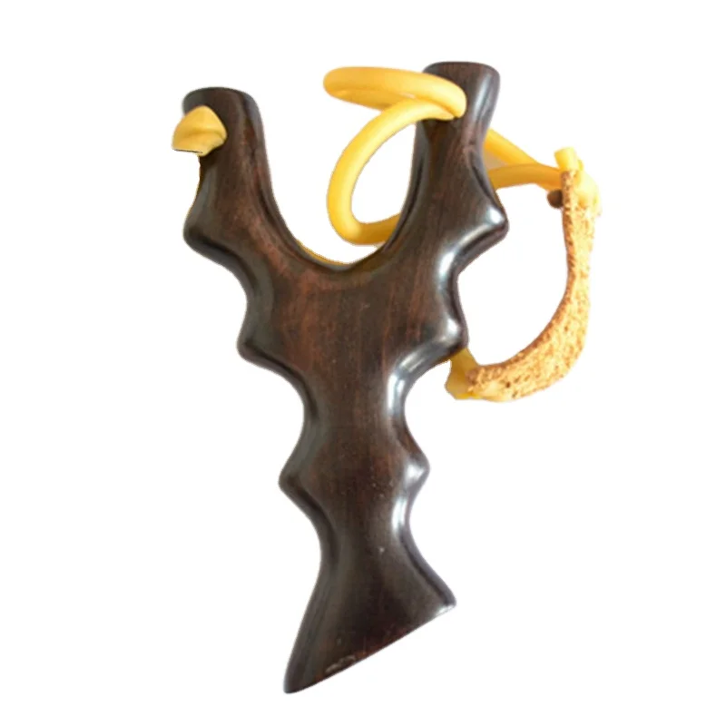 
 Чистый ручной Redwood черное дерево ручная игра игрушка карманная Резиновая лента деревянная катапульта Рогатка Охота  