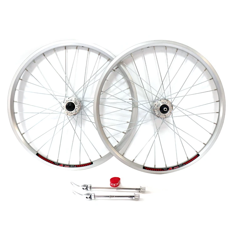 451 Aluminum Alloy Wheelset Foldable Bicycle Wheelset Clincher Disc Brake Wheel 451 K-fun disc brake wheelset