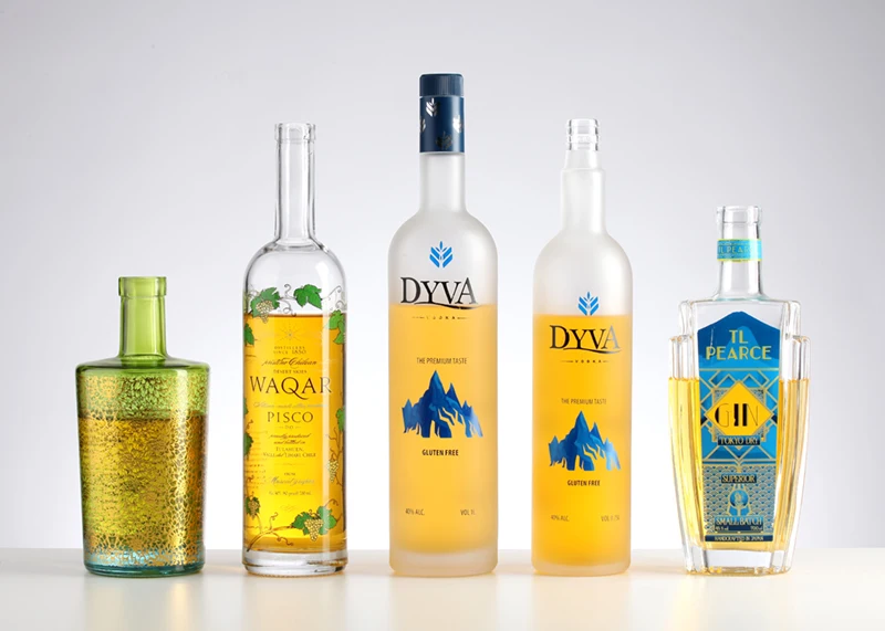 100ml 200ml 375ml 500ml 700ml 750ml 1000ml glass vodka gin tequila luxury glass bottles