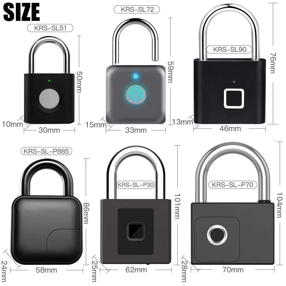 Заводской сверхмощный замок со сканером отпечатков пальцев, навесной замок Smart Tuya App, большой сканер отпечатков пальцев, промышленный безопасный навесной замок