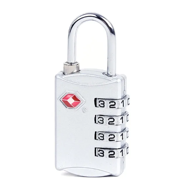 Europe  America Popular TSA lock 4 Digit Combination Steel Luggage Travel Padlock Password PadLocks