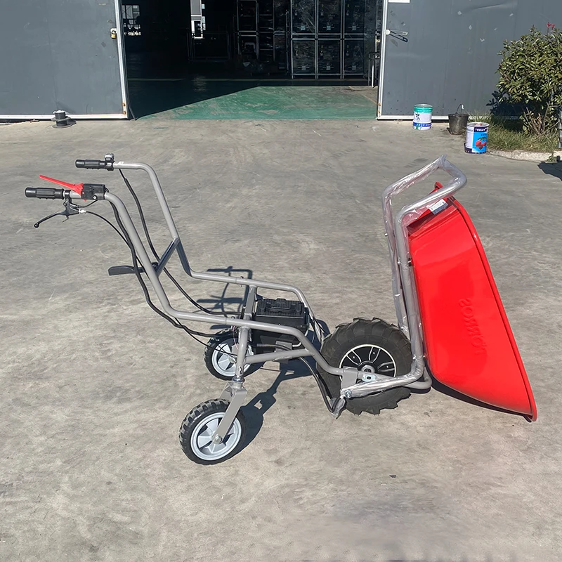 Special Vehicles 230W 24V Electric Powered Wheel Barrow 3 Wheels Mini Dumper
