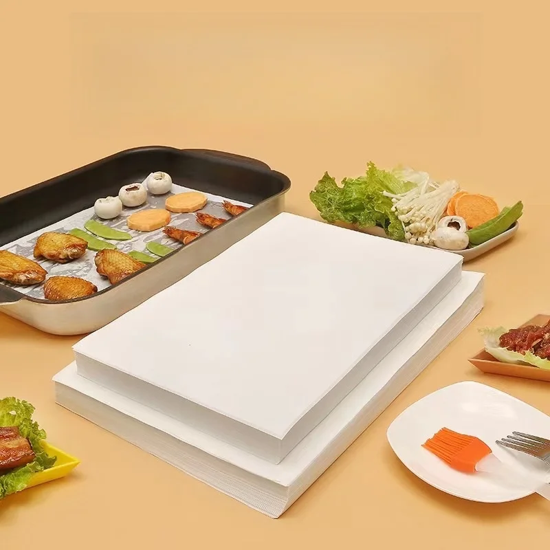 Wholesale oven safe single or double Silicone Coated Baking Paper raw material 35-60Gsm Jumbo roll