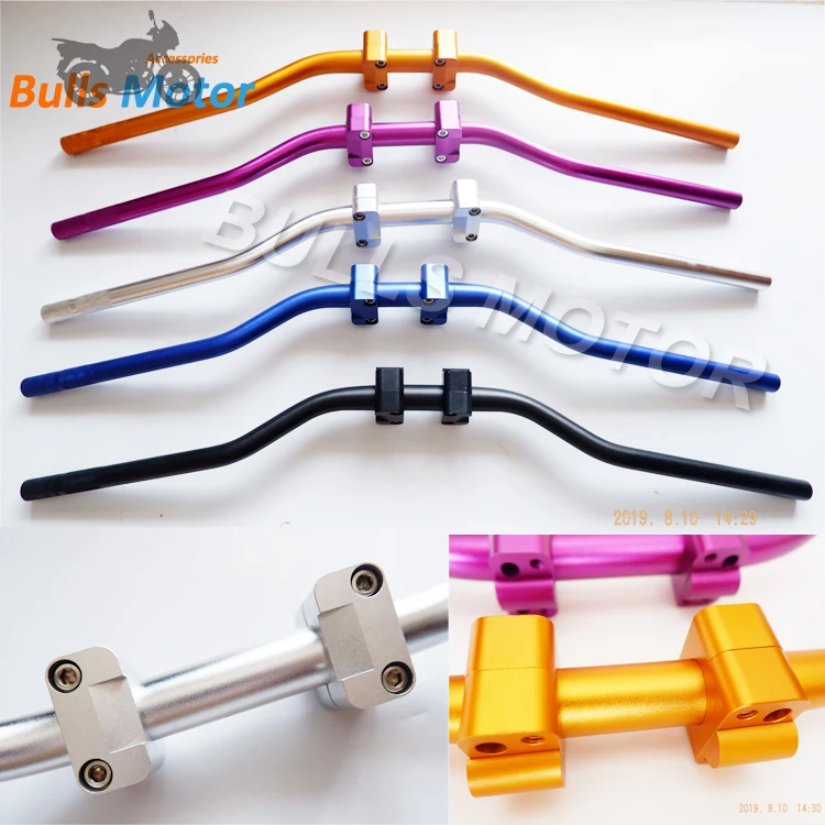 Hot sale BWS Modified Motorcycle Racing Handlebar universal  28mm  fat bar with handlebar riser For Motorcross Dirt Bike