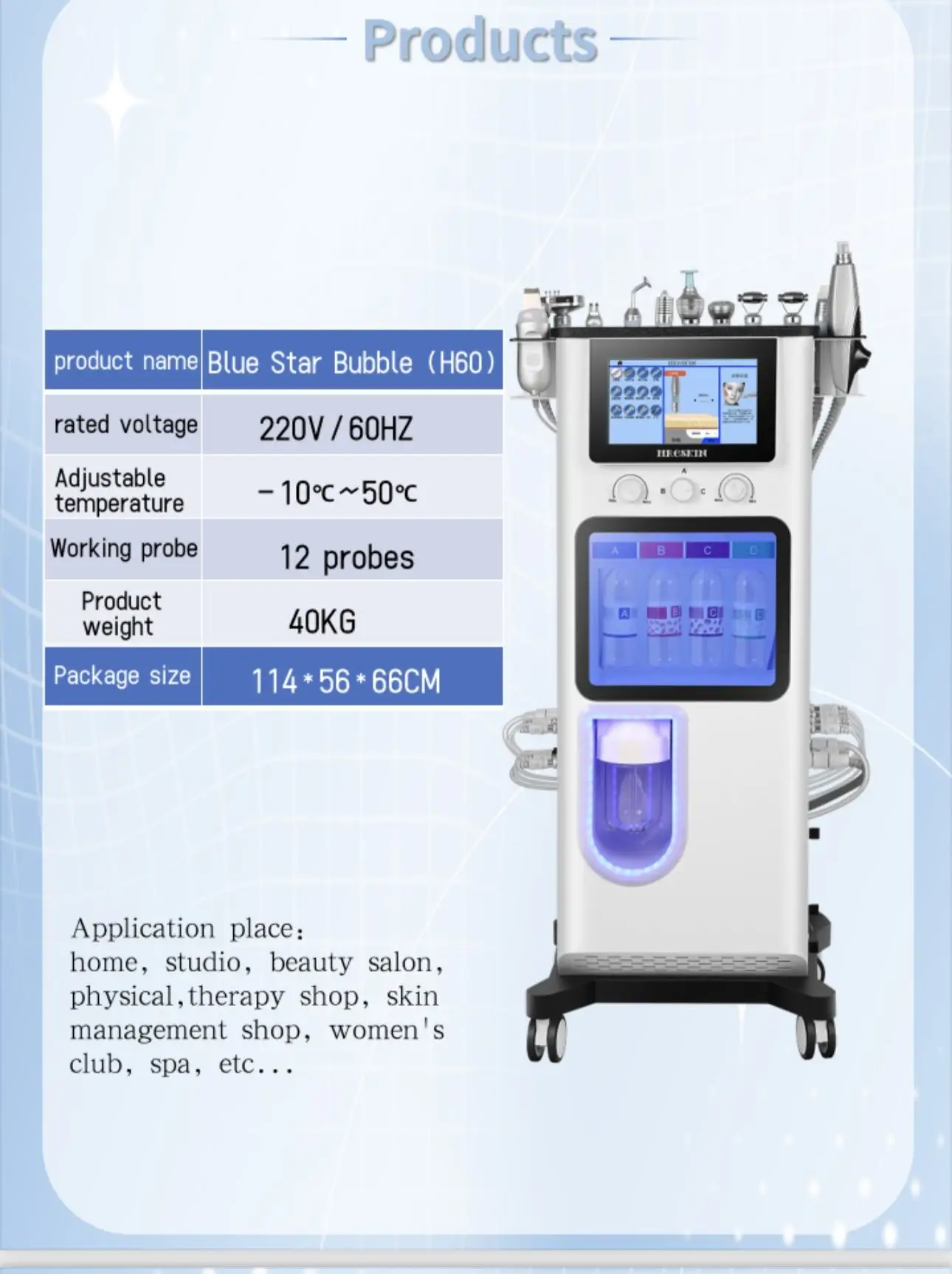 Ultrasonic Facial Care Machine Deep Cleansing Moisturizer Wrinkle Removal Skin Rejuvenation ABS Targeted Face Head Exfoliation