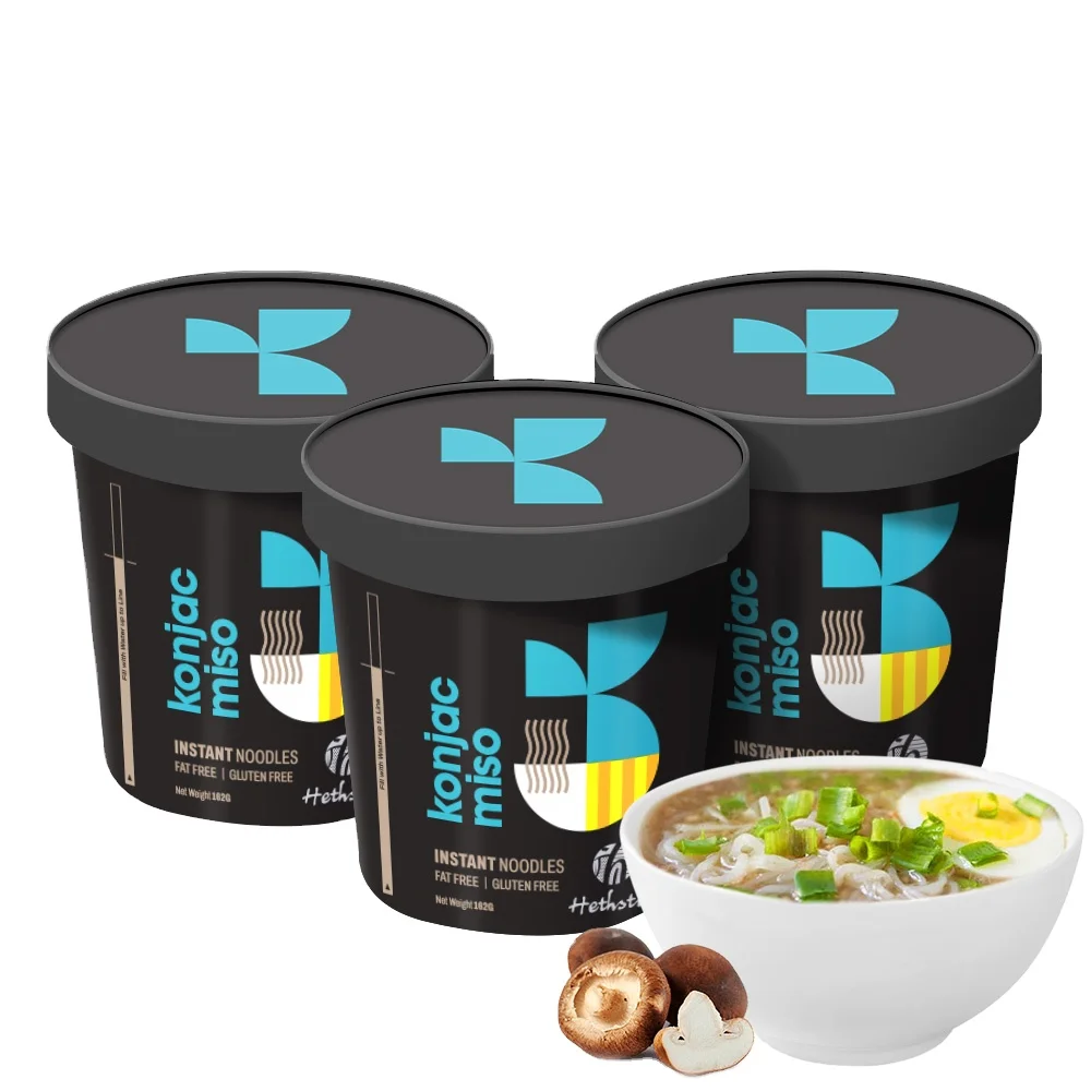 Instant Shitaraki Friendly Keto Miso Konjac Noodles Cups From Hethstia