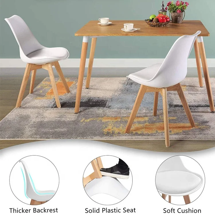 Hot Selling Cheap Classic  Kids Children Baby Chair Modern PP Chair with Wooden Legs Plastic Leisure Dining Room Chairs