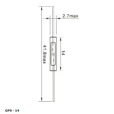 Пластиковый герконовый переключатель GPS-11A/14A/14B/16A нормально открытый закрытый антивибрационный и ударопрочный магнитный