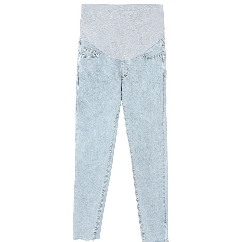 MASANON Wholesale Soft Touching Stretch Maternity Belly Support Maternity Jeans Pregnant Fashion Skinny Maternity