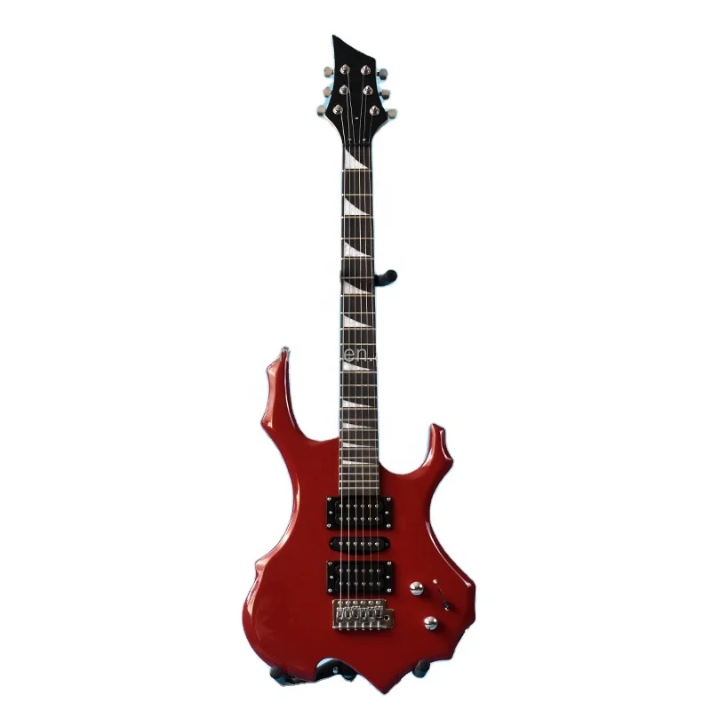 6 string electric guitar red color Manufacturer Wholesale Customized Beginner 39' Electric Guitar