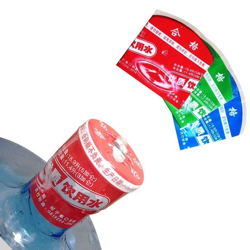 PVC Heat Shrink Sleeve Label 5 Gallon Water Bottle Cap Seal Shrink Neck Seal for Water Bottle Gas Bottle Security Protection