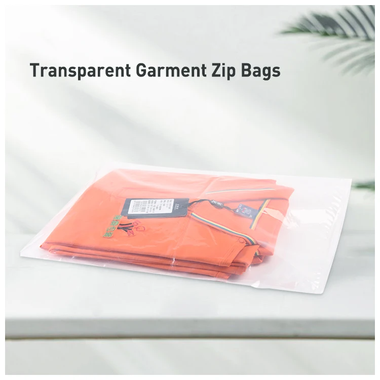 plastic frosted zipper bag ziplock bag clothing apparel packaging plastic bags for clothing packaging