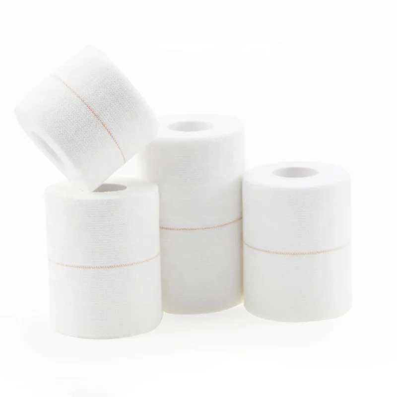 Strong adhesive easy removal elastic adhesive bandage light wrap Eab therapeutic tape 100% cotton material for sports protection