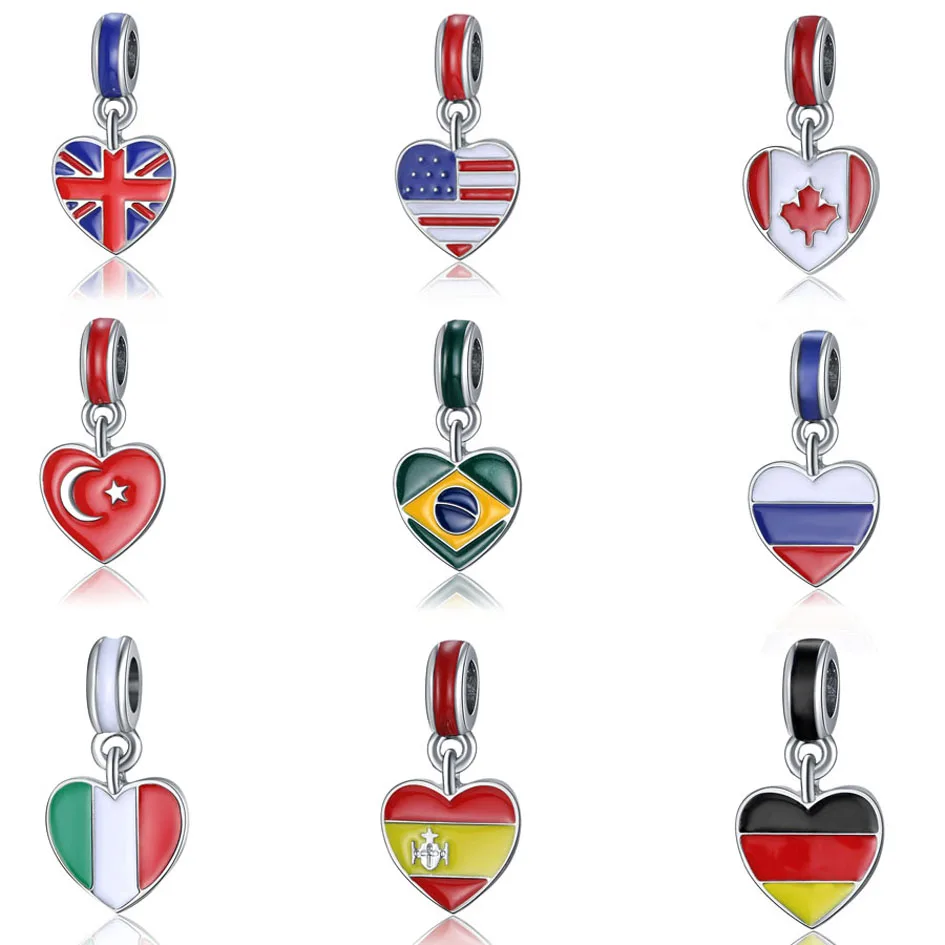 Wholesale D925 Sterling Silver Charm Bracelet Sterling Silver A Famous Jewelry Beads For Woman