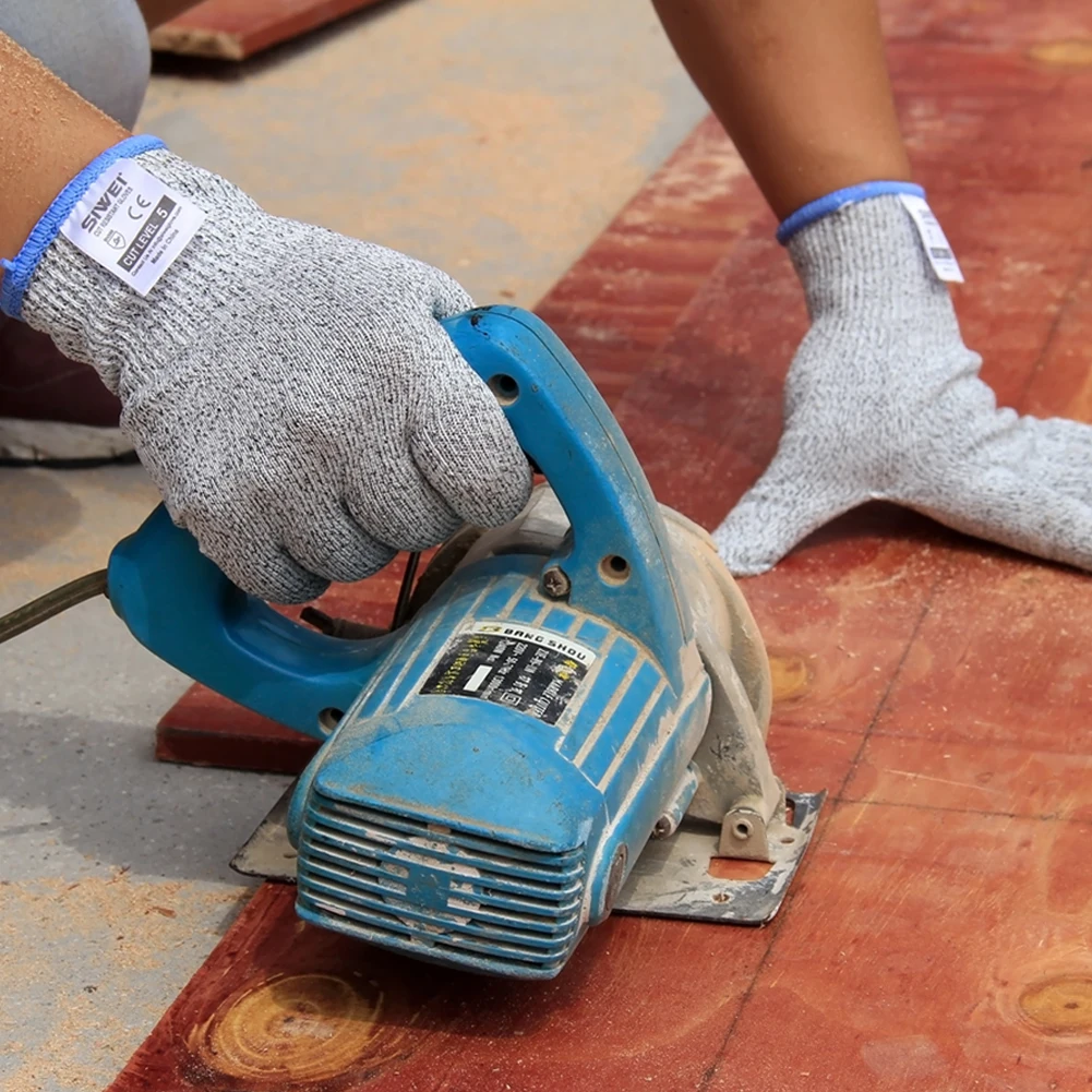 Anti cut resistant gloves with EN388 for construction garden and industrial