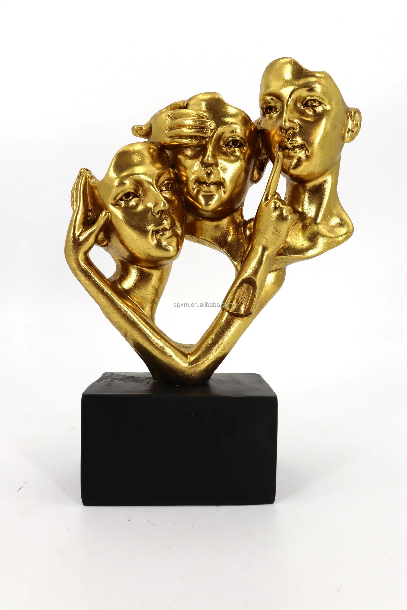 Handmade Polyresin Couple Lover Sculpture Figurine