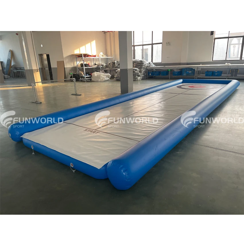 Outdoor Drop Stitch Ice Curling Rink Inflatable Hockey Rink Inflatable Street Curling For Curling Game