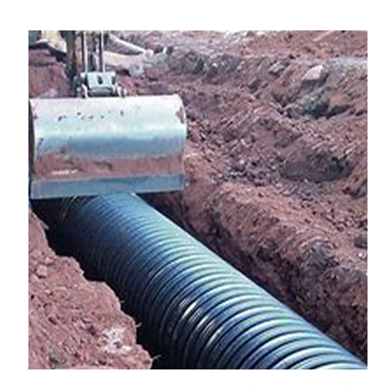 Dwc hdpe пластиковая дренажная гофрированная труба pe 2-слойная