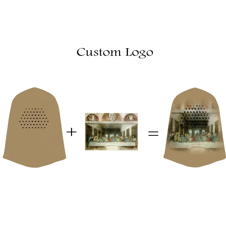 Custom logo breathable face cover popular hip hop fashion star style silk party masks kanye balaclava