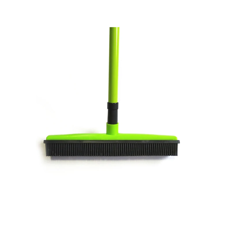 Topwill Carpet Rake Long Handle Pet Dog Hair Rubber Broom Squeegee Fur Remover Broom Carpet Brush