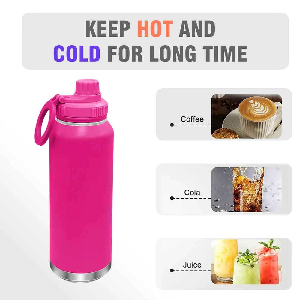 Latest Models Wholesale Direct Sales bpa free thermal insulated stainless steel water bottle phone holder magnetic