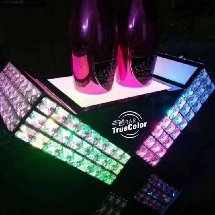 HAL Promotion Customize Stainless Steel LED Liquor Bottle Display Glorifier Stand Case for Beverage Promotion
