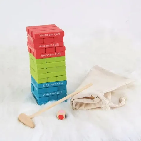 Timber Tower Classic DIY Educational Puzzle Toy Durable Wooden Block Stacking Game for 5-7 Year Olds Building Fun!