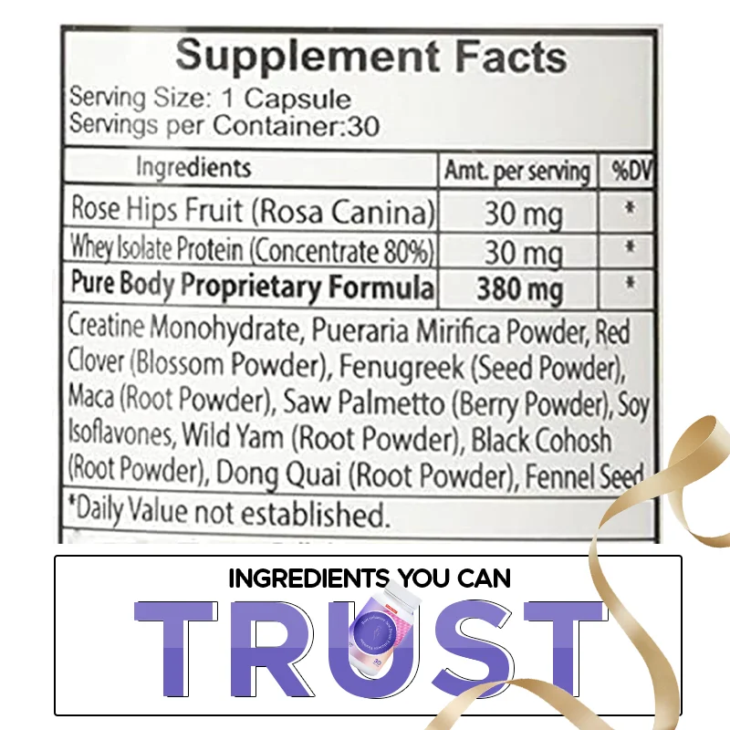 Factory Slim Waist Bigger Booty Butt Growth Breast Enhancement Pills Increase Estrogen Butt Breast Enhancer Vitamins Capsules