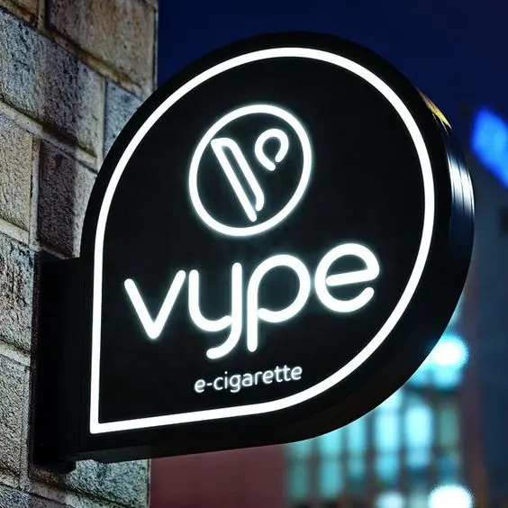 Koncept Custom Wall Side Hanging Board Circle Mounted Signboard Two Sides Led Light Box Sign For Bar Restaurant Store Signs