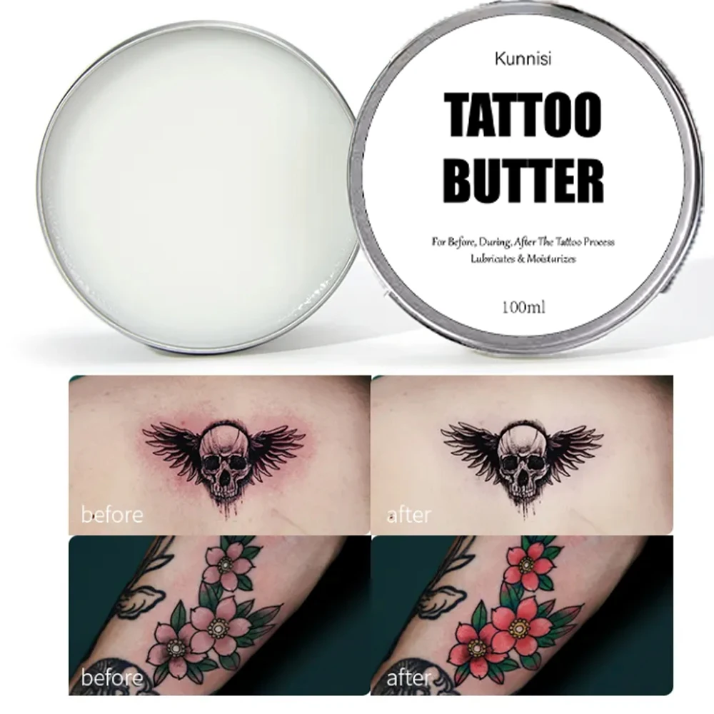 Tattooing Care Butter Tattoos Soothing Cream for Before & After Tattoo Color Enhancement Aftercare Balm PMU Aftercare Lotion