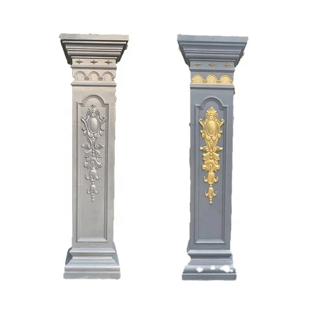 Plastic Silicone Rubber Concrete Roman Pillar Column Molds
