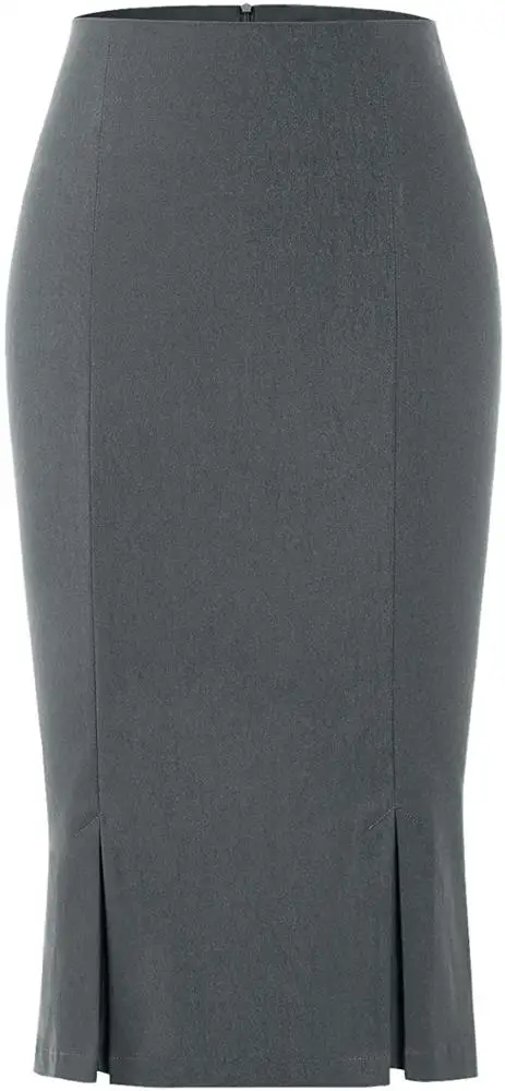 Wholesale Girls Wear to Work Stretch Business Office Pencil  And Empire Waist Bodycon Stretch Skirts Skirts