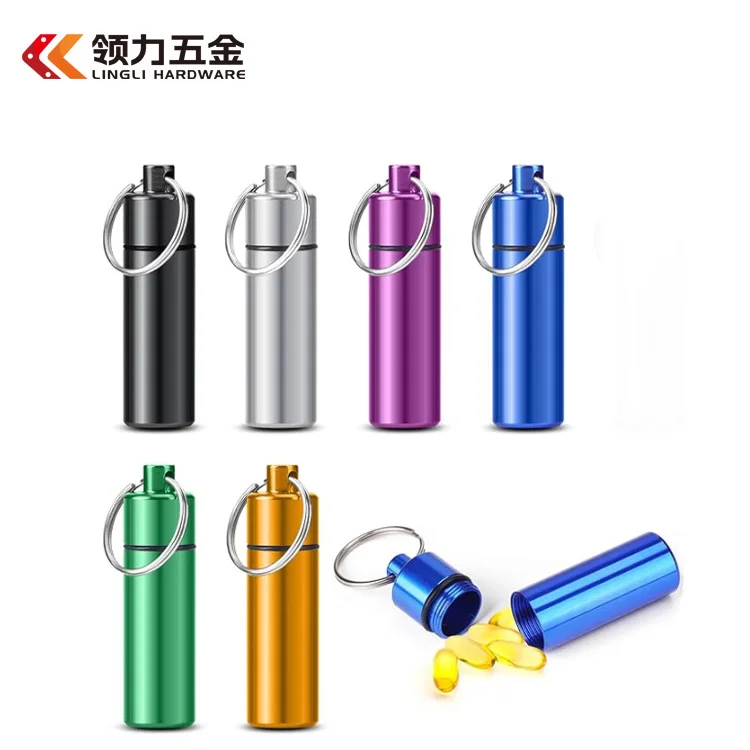Hot-selling weekly pill box aluminum wholesale 7 days metal pill container cute suitcase organizer waterproof