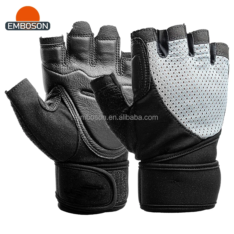 Half-Finger Sport Leather Racing Gloves Cowhide Bike Driver Motorbike Auto Car Race Protection Gloves for Cycling