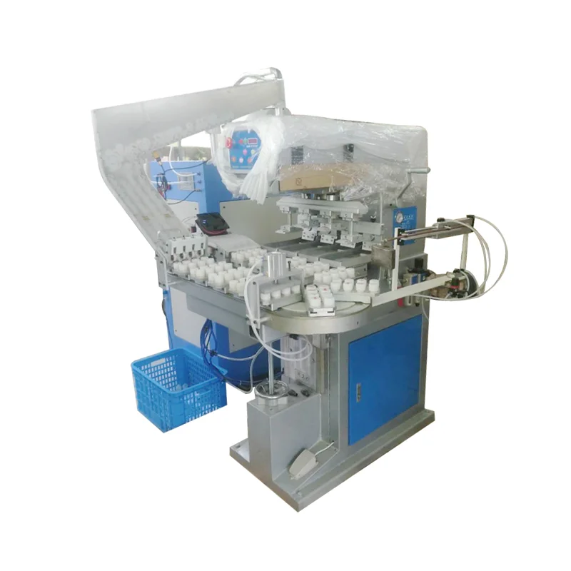 Auto bottle printer assembly line pad printer 4 colors tampo printer Automatic bottle printing machine