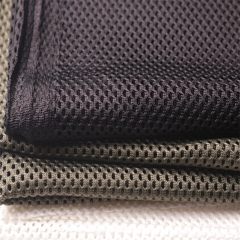 M3/ROOSO 100% polyester 250gsm high strength mesh grid poly warp knit net  fabric for backpack lining