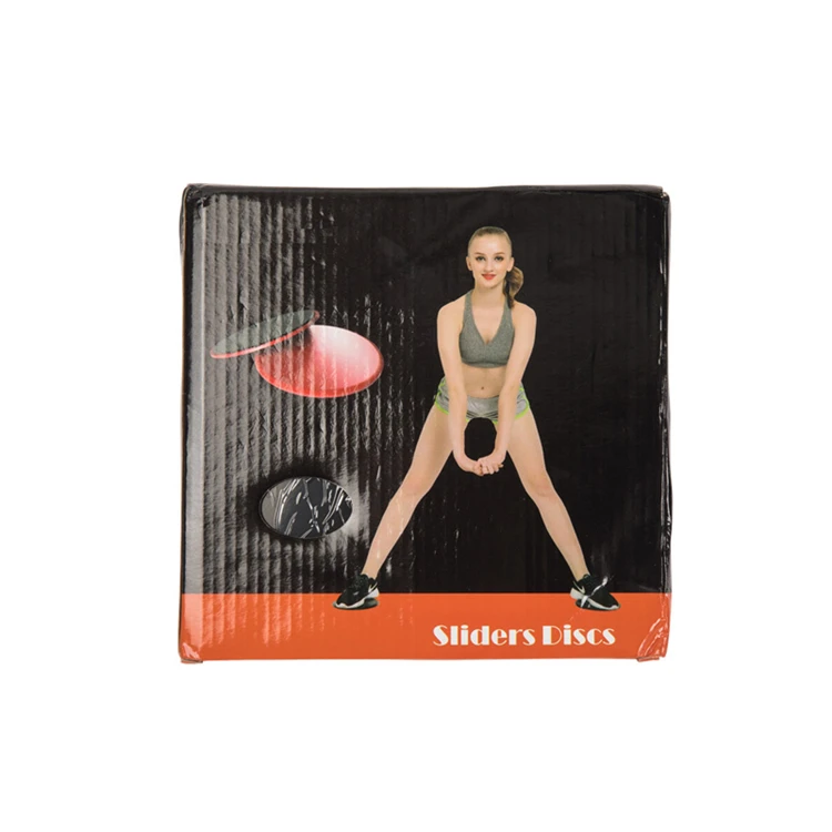 U-HOME Custom Plastic Exercise Core Sliders Abs Workout Gliding Disc Gym Fitness Logo Custom Slide Glide Disc