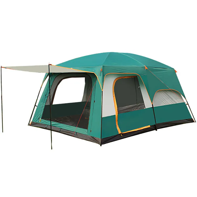 
Camping Tent for Sale Instant Zelt Outdoor / 10 / 12 Man Large Family 8 Four-season Tent >3000 Mm Two Bedrooms Extended Type 