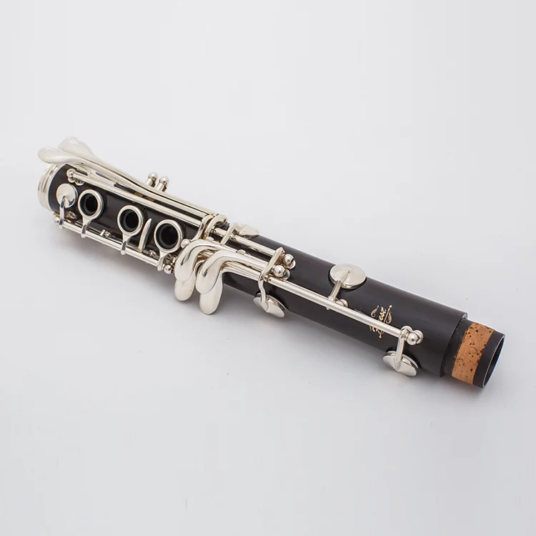 Professional Performance Grade Ebony Wood Silver Plated 17-Key Bb Clarinet