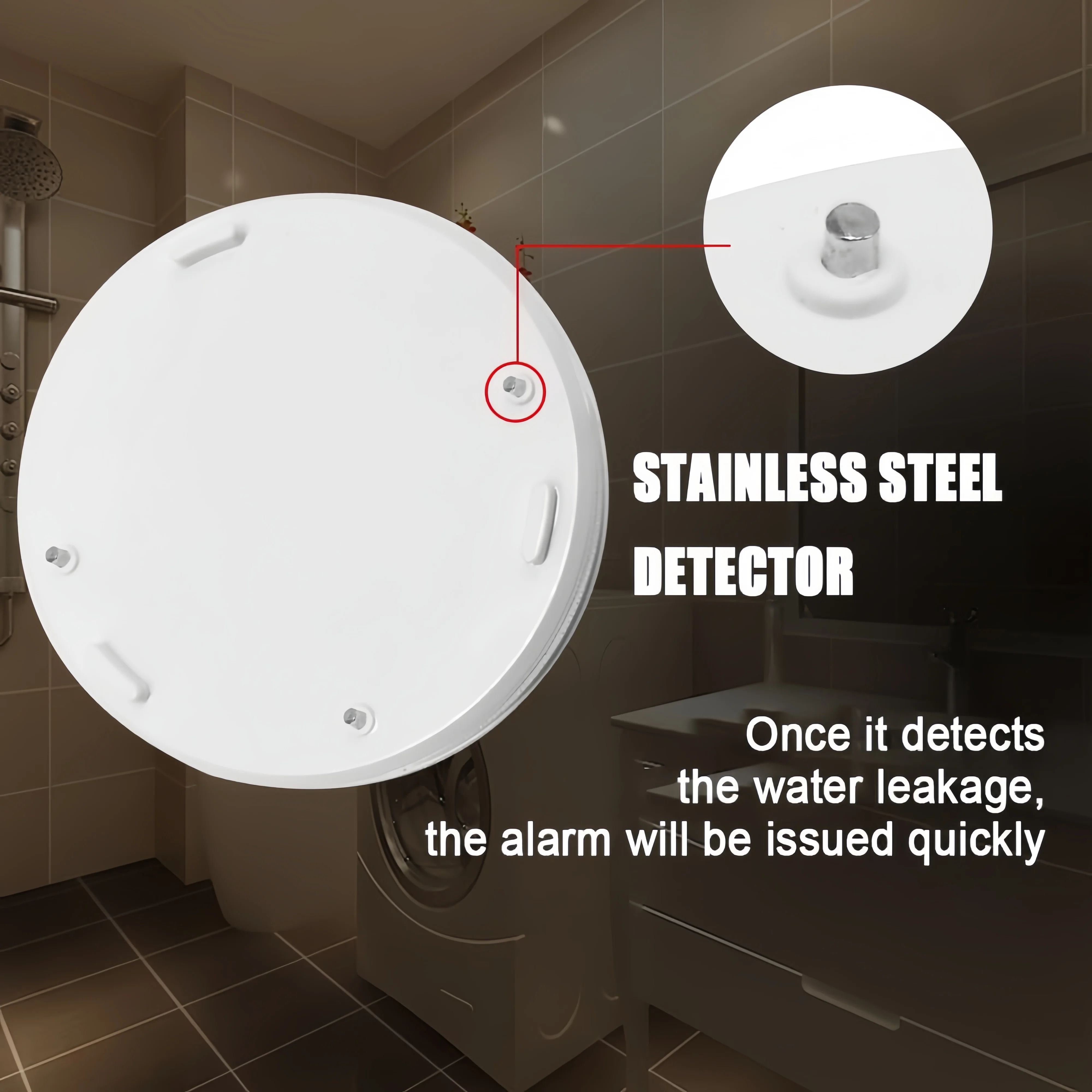Wholesale China Manufacturer 90 DB Water Leakage Alarm Detector Sensor
