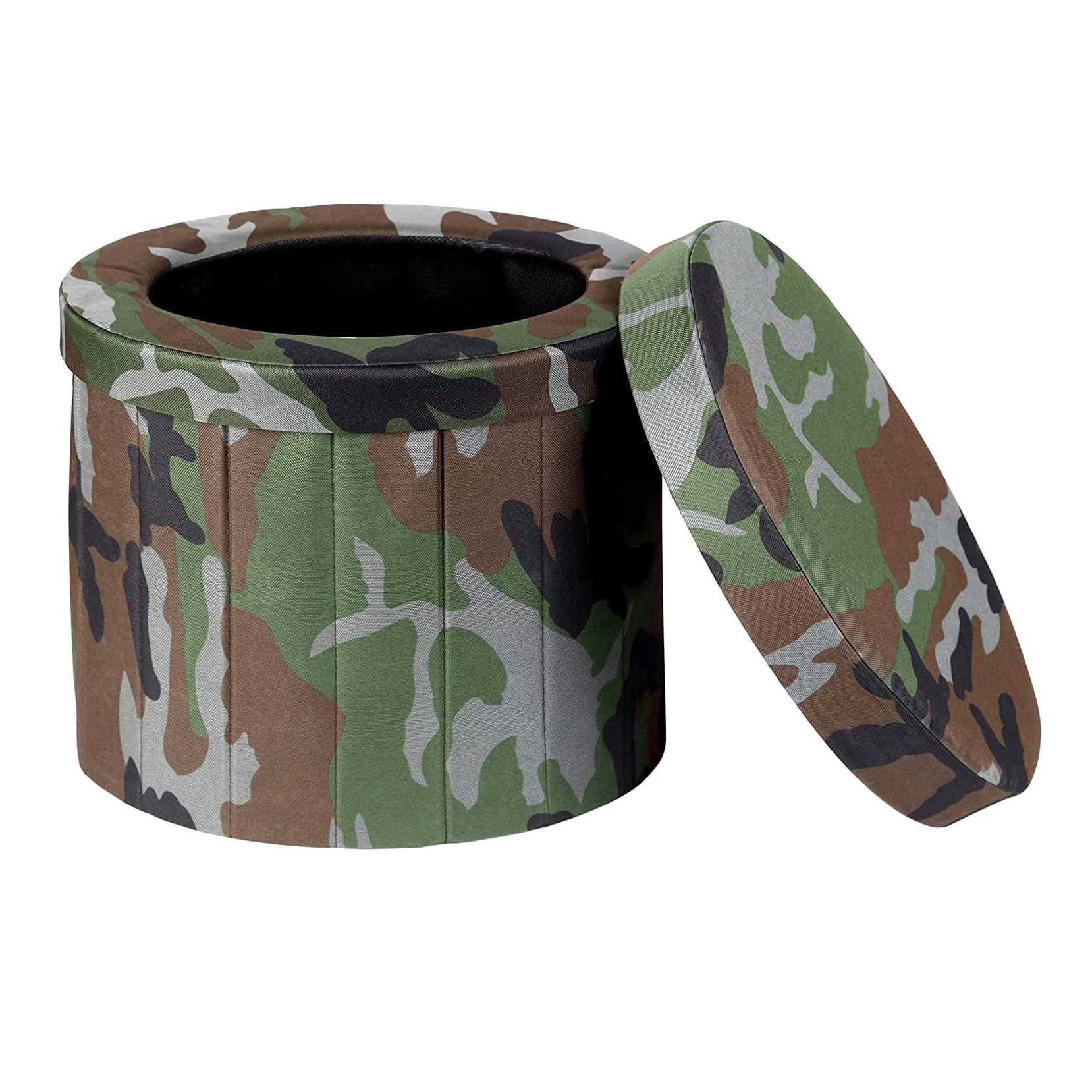 GALENPOO Portable Folding  Car Commode Camping Car Toilet and Storage Stool for Camping Hiking, Trips