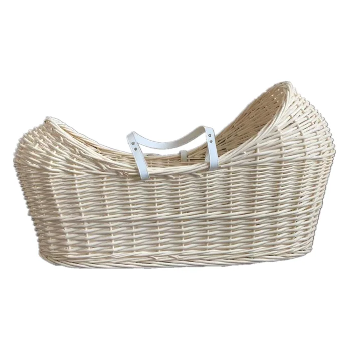 Wicker pod moses basket for kids Handmade Eco-baby sleeping bed