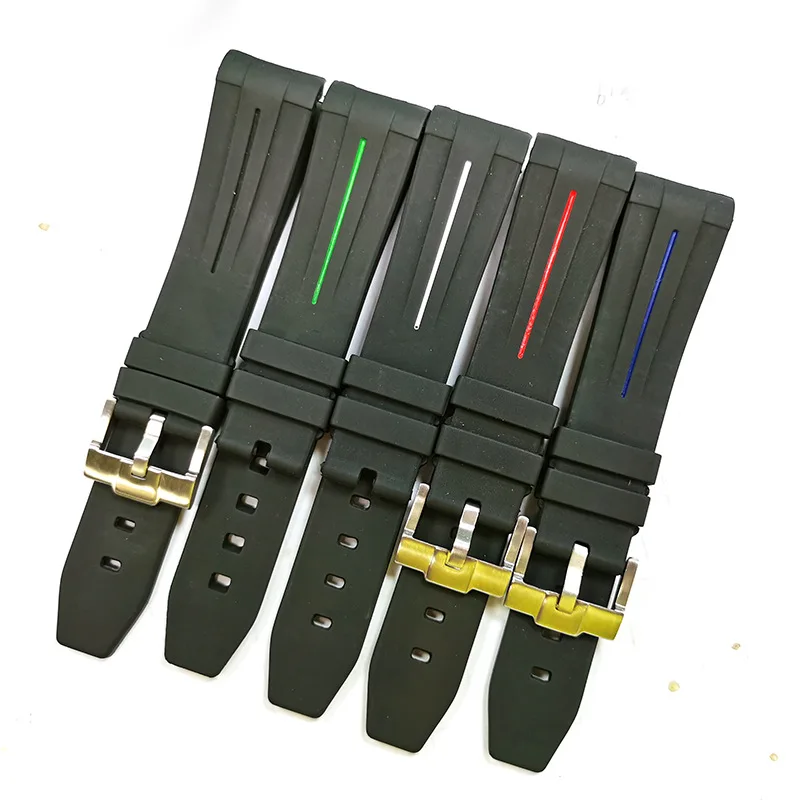 FPM viton fluororubber oyster diver watch band watch strap