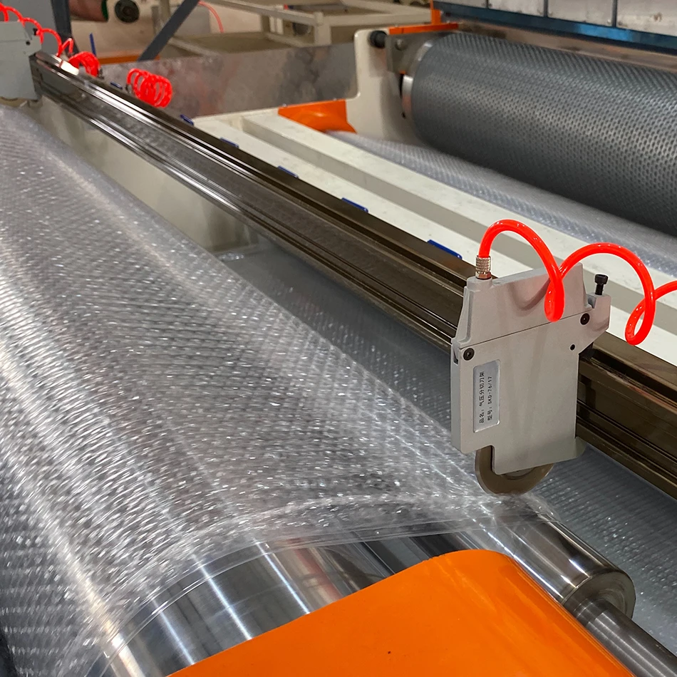 1200 mm wide double screw design air bubble film wrap sheet packaging packing roll extruder making machine