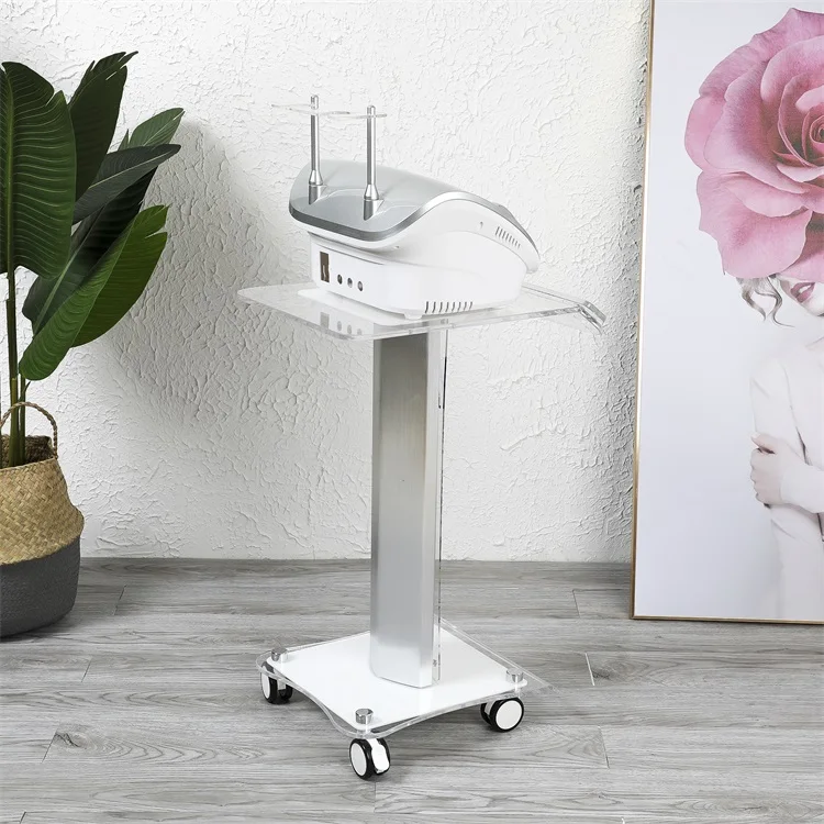 Chinese Factory Aluminum alloy + Plexiglass beauty clinic Trolley Cart Beauty Salon machine trolley cart