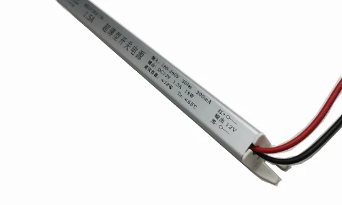 ultra slim strip IP20 Aluminum housing AC180-240v 12/24v48w led power supply