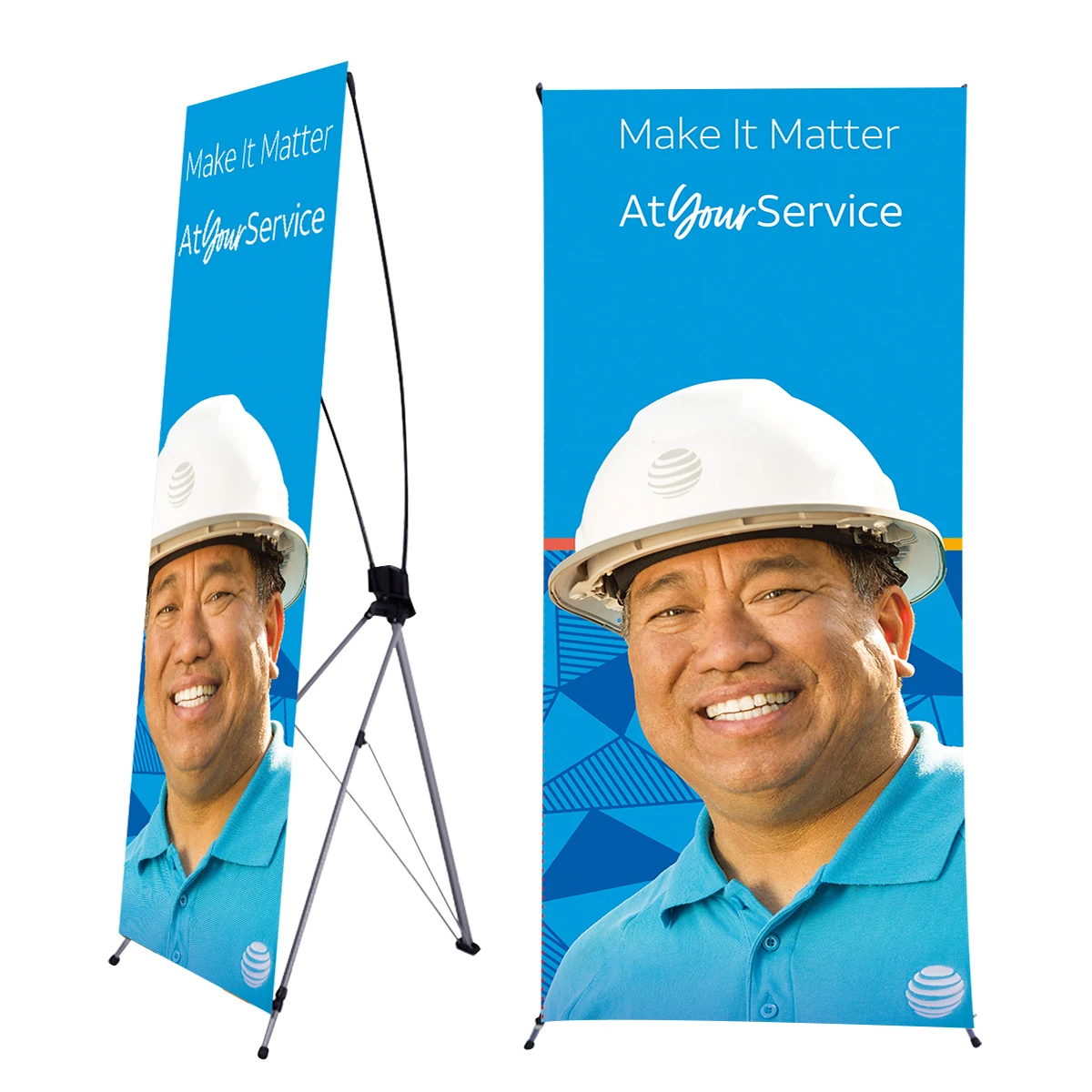 Customized Popular Easy Set Up X Stand Display Banner Stand for Advertising