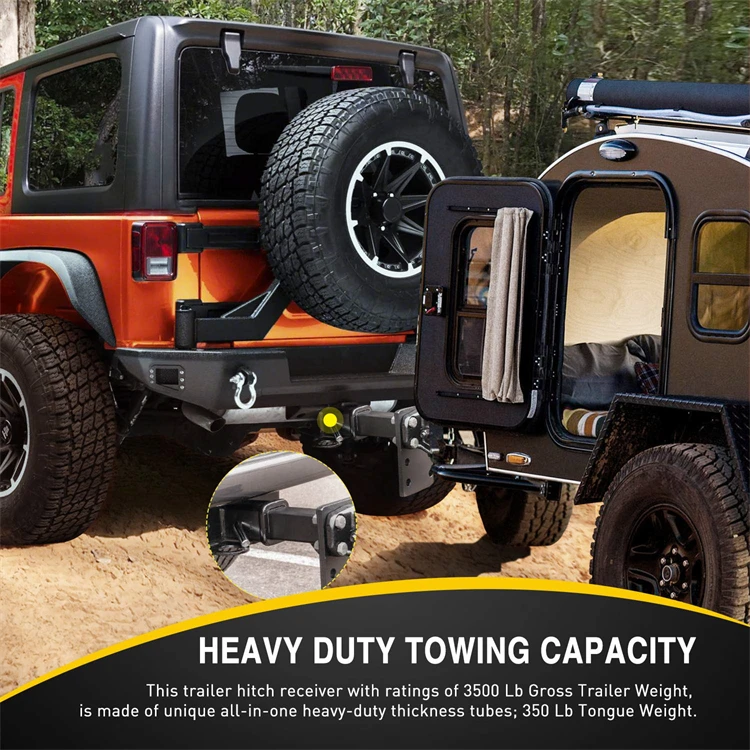 New Wind Rear Trailer Hitch for Ford Bronco 2021 2022 2023 Rear Bumper Tow Hook for Bronco Accessories Towing Hitch Receivers