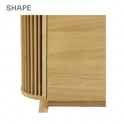 CAPANA sideboard 1600 buffet with 2 fixed shelves and 1 adjustable shelf in ash clear color or black